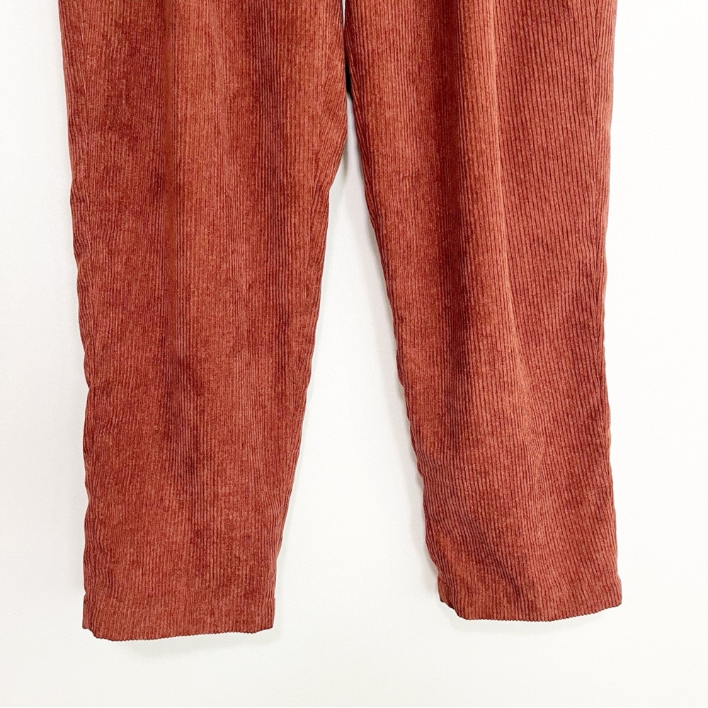 BOGO! Madewell Corduroy High-Rise Tapered Trouser Pants Cognac Brown Size 2 - Picture 5 of 10